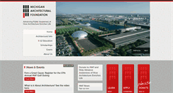 Desktop Screenshot of michiganarchitecturalfoundation.org